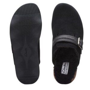 NWT Clarks Collection Brynn Slide Mule w/Adjustable Buckle Black Size 7